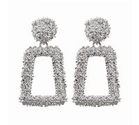 Women Silver Earrings, Fashion Drop Earrings For Women Golden Color Round Ball Geometric Earrings For Party Wedding Gift Ear Jewelry Gifts For Girlfriend, Wife, Sister, Daughter, Mother On Birthday/Va