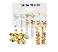 Women Silver Earrings, Fashion Resin Geometric Drop Earrings Set For Women Oversize Crystal Twist Circle Earring Tassel Butterfly Earrings Jewelry Gifts For Girlfriend, Wife, Sister, Daughter, Mother