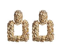Women Silver Earrings, Geometric Earrings Hollow Square Drop Earrings For Women Girl Summer Golden Silver Color Fashion Jewelry Gifts For Girlfriend, Wife, Sister, Daughter, Mother On Birthday/Valent