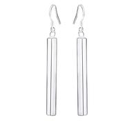Women Silver Plated Long Dangle Earrings Ear Hook Piercing Jewelry Gift Silver Fashion