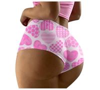 Women 'sKnickers - Leisure Holiday Heart Breathable Printed Triangle Briefs