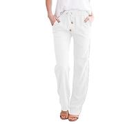 Women Slacks Pants Business Casual Womens Plaid Dress Pants Short Trousers Women UK Cool Trousers for Wide Legged for Plus Size Pantalones De Playa para Mujer White 3XL