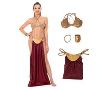 Women Slave Bikini Cosplay Outfit Princess Costume for Halloween Party