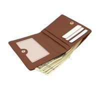 Women Slim Wallet,Women Wallet | Retro PU Leather Pocket Wallet for Women | Women's Purse Short Leather Card Wallet for Women Money Clips Money Bag, Brown, Consulte la descripción, See description