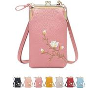 Women Sling Cross-Body Wallet, Clutch Purses Wristlet Phone Wallet for Women at Your Ideal Length, Small Crossbody Shoulder Bags, Convenient Accessory, Mobile Phone Bag,Pink