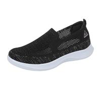 Women Slip On Casual Shoes,Casual Soft Sole Breathable Shoes,Decrease The Burden, to Wear,for Workout Walking Fishing Shopping Travel Driving Athletic Black