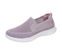 Women Slip On Casual Shoes,Casual Soft Sole Breathable Shoes,Decrease The Burden, to Wear,for Workout Walking Fishing Shopping Travel Driving Athletic Purple