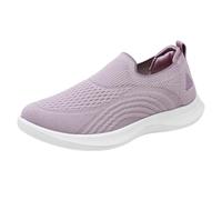 Women Slip On Casual Shoes,Slip On Arch Support Trainers,Decrease The Burden,Lightweight,Suitable for Outdoor Walking Entertainment Concert Leisure Work Or Other Relaxing Occasions Purple