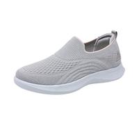 Women Slip On Casual Shoes,Slip On Arch Support Trainers,Decrease The Burden,Lightweight,Suitable for Outdoor Walking Entertainment Concert Leisure Work Or Other Relaxing Occasions Gray
