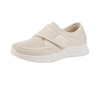 Women Slip On Shoes Breathable Elderly Walking Shoes Old Cloth Shoes Middle Middlescent and Elderly Sports Shoes Orthopedic Footwear (Beige, 35)