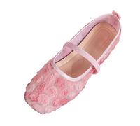 Women Slip On Shoes,Ladies Breathable Mesh with Three-Dimensional Rose Gentle Style Lace-Up Flat Soft Sole Shoes Comfortable Lightweight Casual Footwear for Spring Summer Daily Wear 3.5-7.5