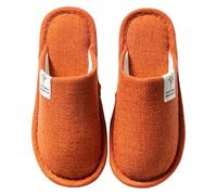 Women Slippers Warm House Shoes Soft Lining Sturdy Anti-Slip Sole Breathable Upper Lightweight Cozy Excellent for Indoor Wear and Family Relaxation Ladies Sandal Size 6 Orange