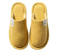 Women Slippers Warm House Shoes Soft Lining Sturdy Anti-Slip Sole Breathable Upper Lightweight Cozy Excellent for Indoor Wear and Family Relaxation Ladies Sandal Size 4 Yellow