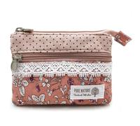 Women Small Coin Purse, Handmade Fabric Flower Embroidered Change Pouch | Small Cute Handmade Cotton Zip Wallet, Portable Vintage Change Pouch & Card Holder