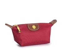 Women Small Zipper Coin Purse Portable Oxford Fabric Brand Design Change Pouch Gifts for Women Travel Bag Makeup Cosmetic Bag(Red)
