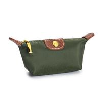 Women Small Zipper Coin Purse Portable Oxford Fabric Brand Design Change Pouch Gifts for Women Travel Bag Makeup Cosmetic Bag(Green)