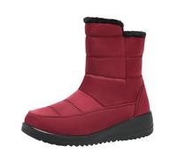 Women Snow Boots Ankle With Zip Or Pull On Warm Thigh-High Boot Lightweight Cold-Resistant Footwear Thickened Breathable Shoes Anti-Slip Wear-Resistant Footwear Memory Foam Thermal Shoes