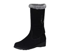 Women Snow Boots Winter Female Thick Plush Zipper Non-Slip Thigh High Fashion Warm Woman Shoes