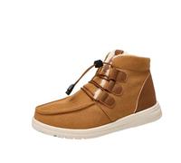 Women Snow Boots Womens Winter Boots Women's High Performance Warm Booties Soft Comfortable Can Adapt to The Cold Harsh Environment Warm Work Booties (Khaki, 4.5)