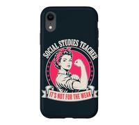 Women Social Studies Teacher Case for iPhone XR