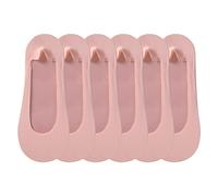 Women Socks Pack 3 Pairs Of Women's Ultra Thin Solid Color Sports And Leisure Silicone Anti Non Falling Heel Shallow Mouth No And Breathable Socks Tube Socks (Pink, One Size)