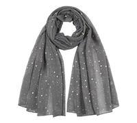 Women Soft Chiffon Sequin Long Scarf Shawl Muslim Hijab Head Wrap Scarves, Sparkle Glitters Sheer Shawl Scarf Gifts for Women Ladies Mom Wife Her Coworker Christmas A1-Dark Gray