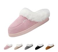 Women Soft Fuzzy Sliders, Slippers Ladies Fluffy Loungewear-Plush Fleece Lined Shoes For Home Outdoor,Christmas For Women Men Cosy Comfortable Womens Winter House Slippers Indoor And Outdoor