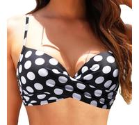 Women Solid Bikini Set Top Sporty Bra with Removable Shoulder Strap Swimwear Tops Strapless Bikini Top Bandeau Swim Top Tube Top Swimsuit Blouse Bathing Suit Swimming Costume Beachwear Swimwear