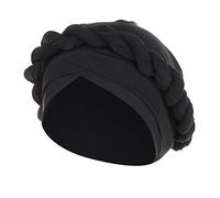 Women Solid Soft Headwear Wrap Head Scarf for Chemo Patient Pre-Tied Bonnet Hat Turban Caps Cotton Breathable Muticolor Black One Size