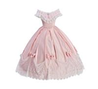 Women Southern Belle Renaissance Costume Pink Victorian 1860s Civil War Wedding Dress Rococo Ball Gown