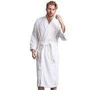 Women Spa/Bath Wrap with Pocket - Soft, Light Adjustable Closure - Quick Dry - white - S-M