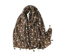 Women Spain Viscose Scarf Lovely Sunflower Tassel Shawl Wrap Neck Pashmina Stole Winter Foulard Bufandas Muslim Hijab(7)