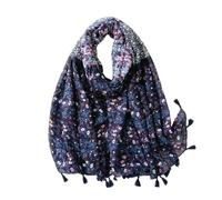 Women Spain Viscose Scarf Lovely Sunflower Tassel Shawl Wrap Neck Pashmina Stole Winter Foulard Bufandas Muslim Hijab(17)