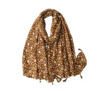 Women Spain Viscose Scarf Lovely Sunflower Tassel Shawl Wrap Neck Pashmina Stole Winter Foulard Bufandas Muslim Hijab(9)