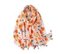 Women Spain Viscose Scarf Lovely Sunflower Tassel Shawl Wrap Neck Pashmina Stole Winter Foulard Bufandas Muslim Hijab(1)