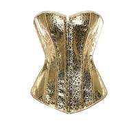 Women Sparkly Bodysuit Gold Corset S Waist Trainer Bustier Corset Top with A Bodice by an Artificial Leather Waist Cincher Chest Supporting Body Shaping Clothes Corsets for Women Renaissance