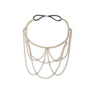 Women Sparkly Rhinestone Leg Chain Thigh Chain Belt Crystal Multilayer Body Jewelries Accessories for Rave Party Club Beach, Gold, One Size