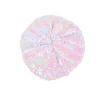 Women Sparkly Sequins Beret Hat Shining Beanie Cap for Dancing Party Night Fancy Dress, Sparkly Shining Beanie Cap for Women Girls Halloween Festival Party Club, Berets for Women UK White