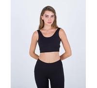 Hurley Block Party Active Medium Impact Sports Bra Black S Woman