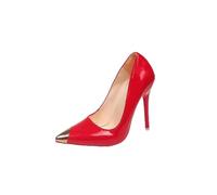 Women Spring Pointed Fine Heel Shallow Mouth Ultra High Heel Shoes Red