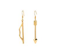 Women St Patrck Day Earrings Valentine's Day Unique Retro Gothic Bow Hook Earrings Vintage Silver Gold Punk Style Dangle Drop Earrings for Women Girls Trendy Men Statement Jewelry (Gold, One Size)