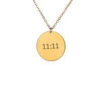 Women Stainless Steel Necklace Gold Angel Number 11 11 Necklaces Make a Wish Gift Lucky Numerology Jewelry