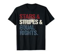 Women Stars Stripes And Equal Rights 4th Of July Feminist T-Shirt