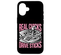 Women Stick Shift Driver Design Real Chicks Drive Sticks Case for iPhone 16