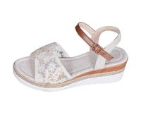 Women Straw Wedge Platform Walking Sandals, Women Adjustable Buttons Beach Slides, Thick-Soled Lace-Up Sandals, Non-Slip Breathable Hiking Shoes for Long Distance Hiking And Climbing