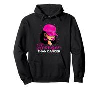 Women Stronger Than Breast Cancer Awareness Pink Ribbon Pullover Hoodie