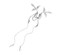Women Stylish Bird Brooch Distinctive Badge Tassels Pendant For Celebrations And Gatherings Bird Pearls Tassels Pin