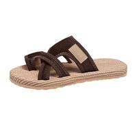 Women Summer Ankle Strap Flat Sandals Women's Summer Roman A Mesh Breathable A Footstool Non Flat Soft Bottom Breathable Toe Slippers Girls Sliders Size 1 Black And Green Womens Chunky (Brown, 7)