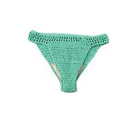 Women Summer Handmade Crochet Sexy Bikini Shorts Plain Belt Lined Knitted Swimming Trunks Swim Shorts Men Yellow, Green, L