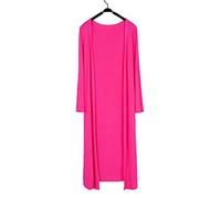 Women Summer Maxi Long Modal Cardigan Shawl Sun Protection Essential Solid Open Front Thin Coat Cardigan Tops Rose Pink